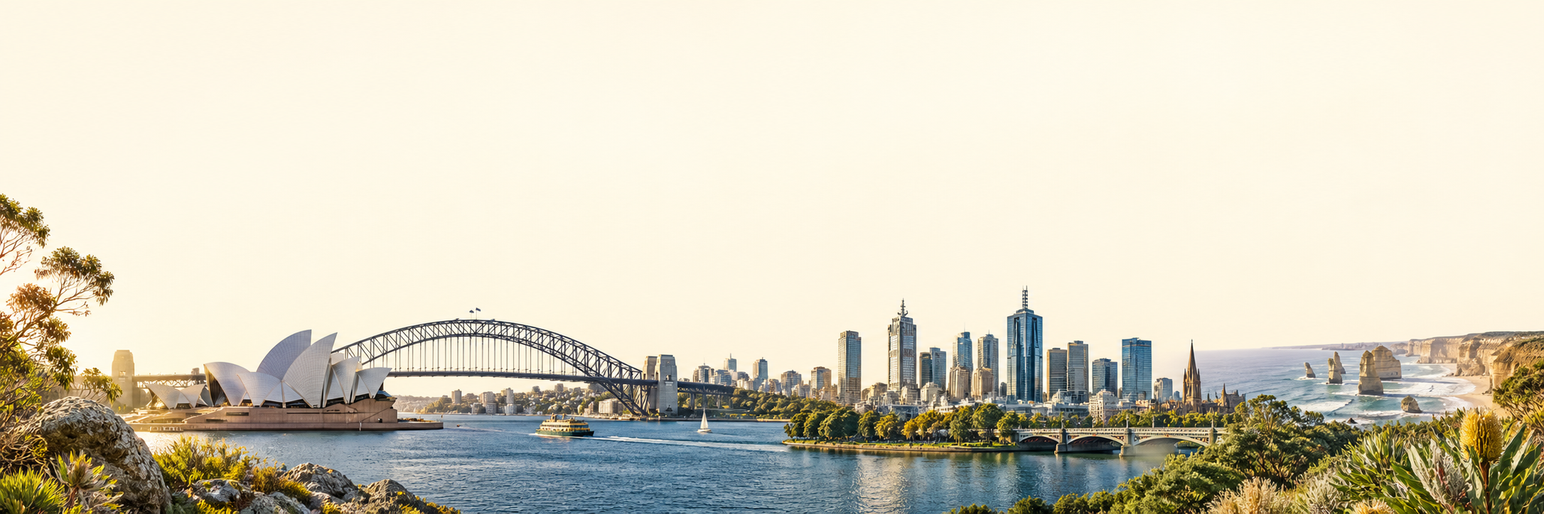 Australian landmarks from Sydney to Melbourne