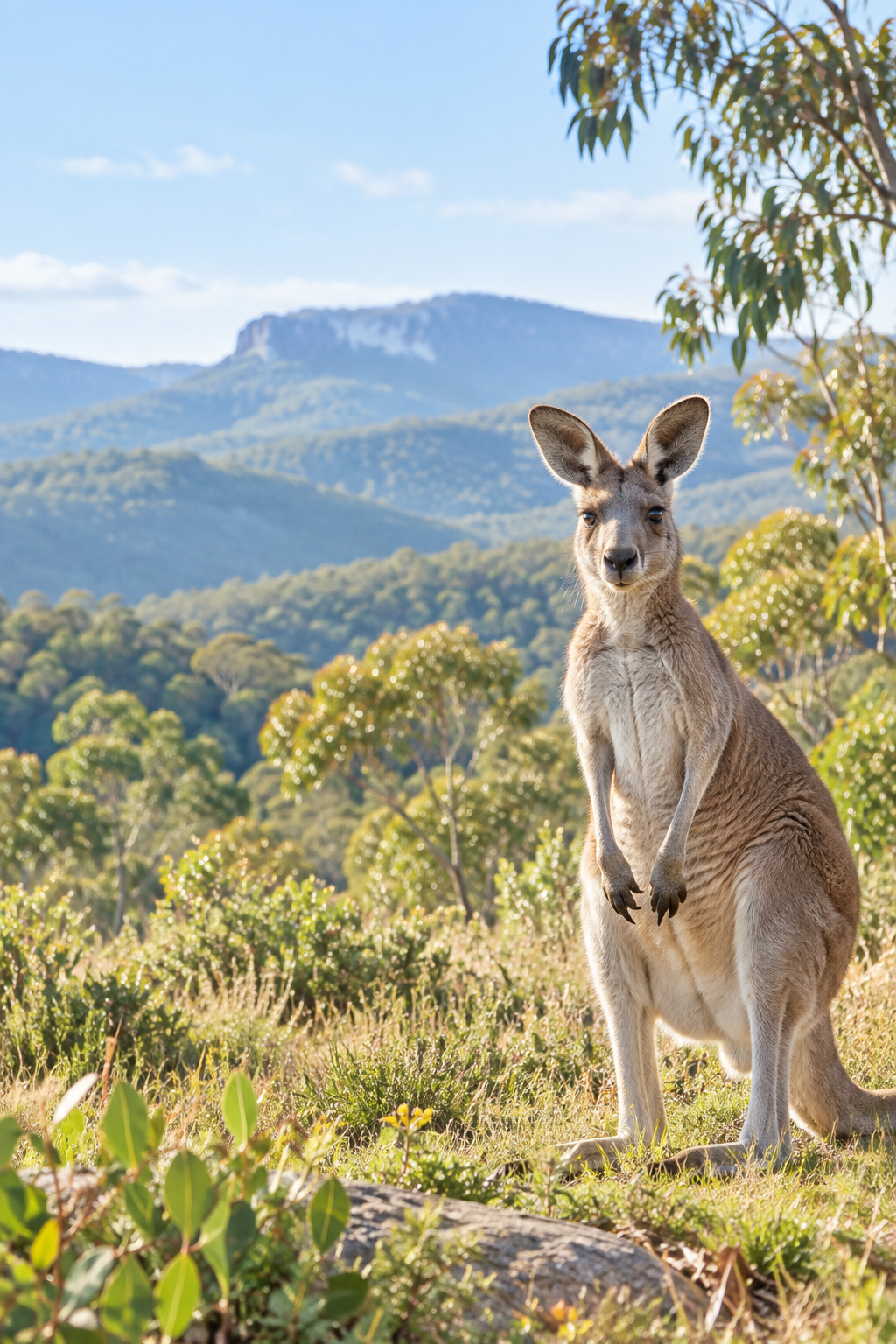 Kangaroo in Australian bushland